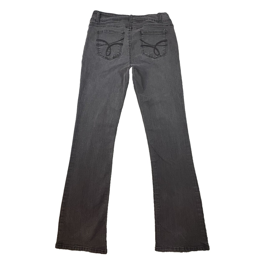 WallFlower Womens 9 Long 32x33 Charcoal Luscious Curvy Fit Bootcut Stretch Jeans - Picture 2 of 10